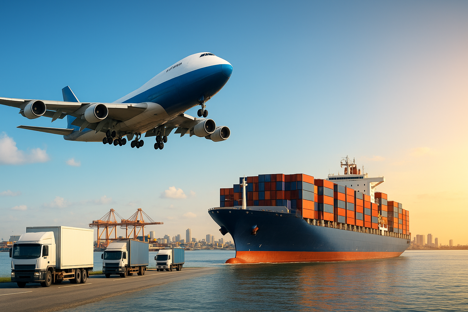 الشحن الجوي والبحري